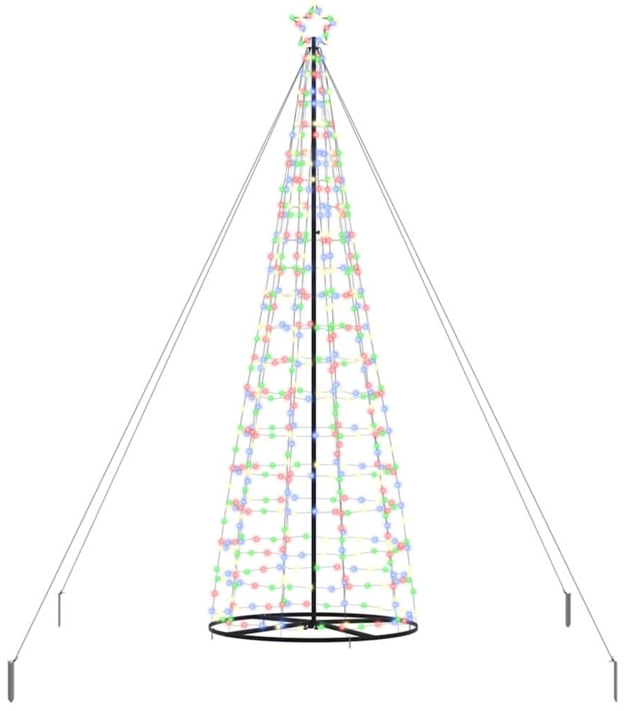 vidaXL LED-Weihnachtsbaum mit 800 LEDs Mehrfarbig 400 cm Eisen 42018763 Bild 1