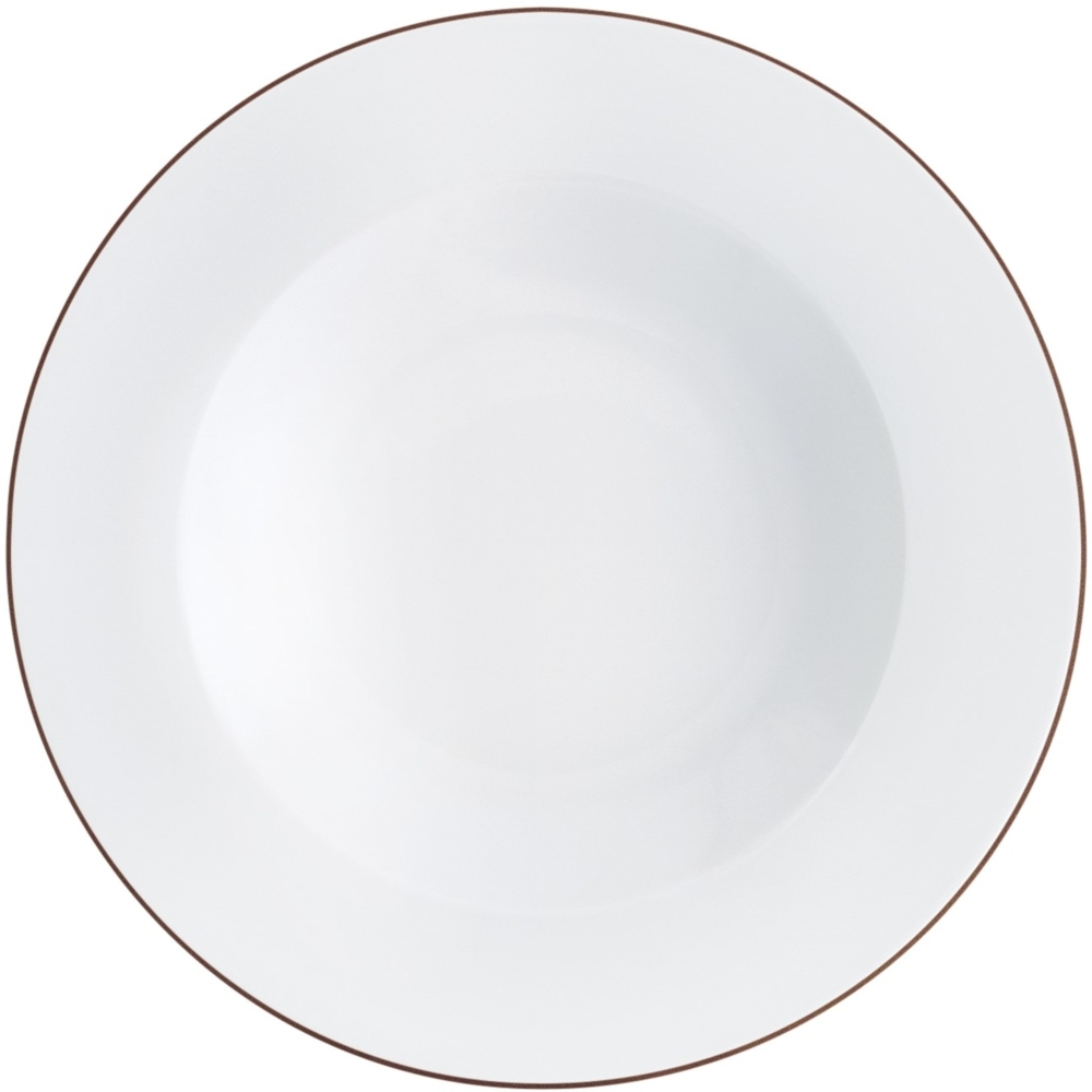 KAHLA Pronto Line Suppenteller 22 cm Line chocolate brown Bild 1