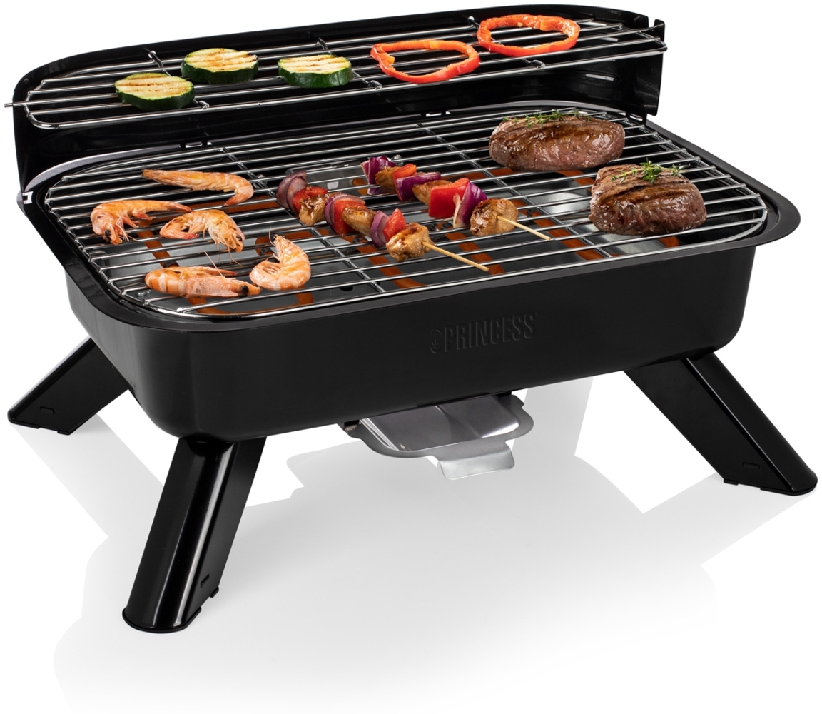 Princess Elektrogrill, Metall, Schwarz, 44 x 28,5 cm, 2000 W Bild 1