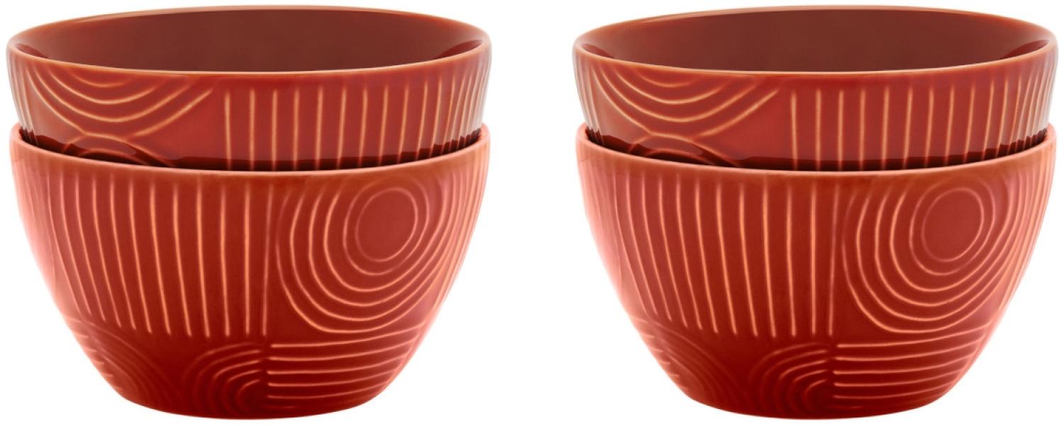 Maxwell & Williams DR0462 Schalenset 4-tgl. ARC 12 cm, Terracotta, Premium-Keramik, in Geschenkbox Bild 1