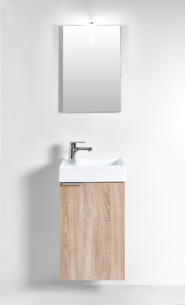 Homexperts 'GIZO' Gästebad-Set, Holzwerkstoff Spanplatte Sonoma Eiche, B 41 x H 128 x T 25 cm Bild 1