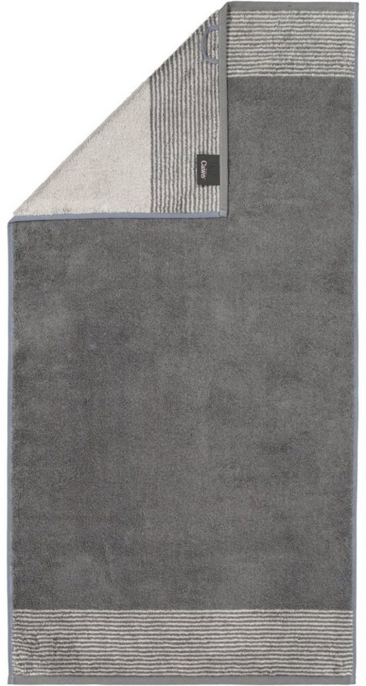 Cawö Luxury Home Handtücher Two-Tone 590 77 Schiefer Anthrazit 50 x 100 cm Bild 1