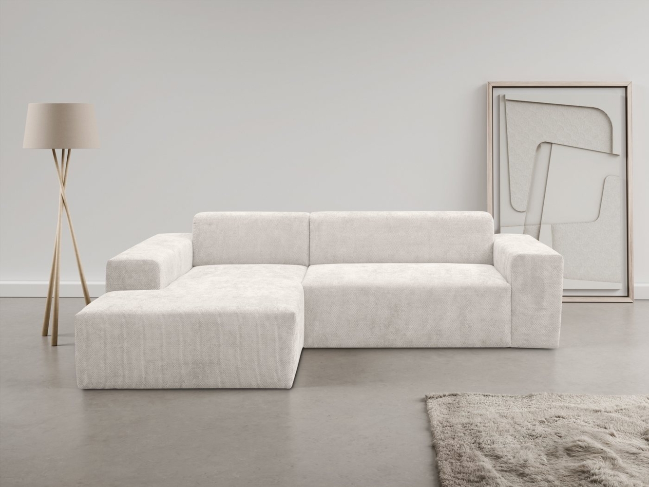 WERK2 Ecksofa Zeus-L, Curvy Trend Ecksofa mit urbaner Optik Bild 1