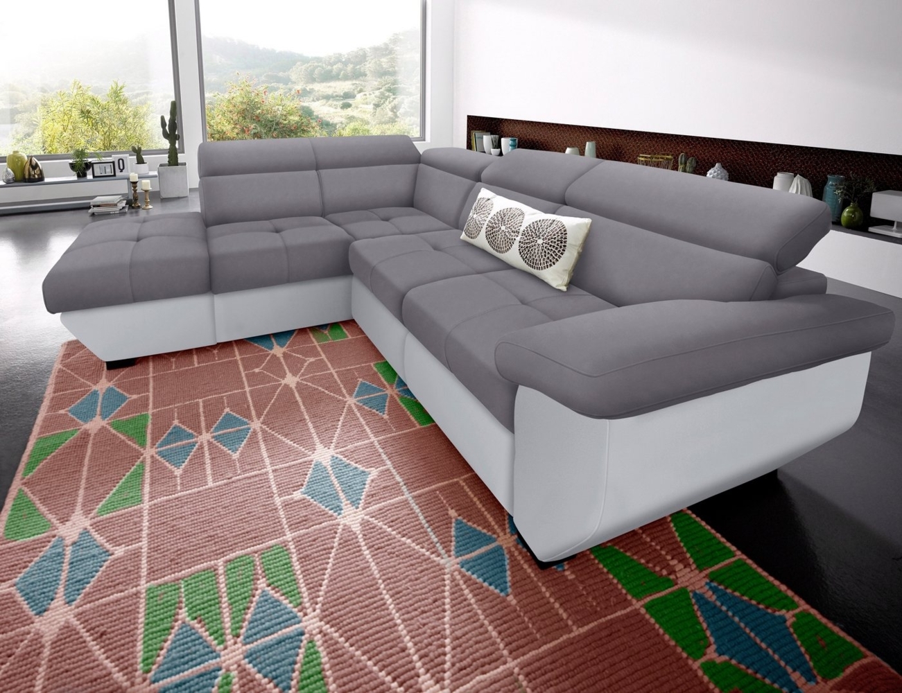 COTTA Ecksofa Speedway L-Form, mit Kopfteilverstellung, wahlweise mit Bettfunktion und Bettkasten Bild 1