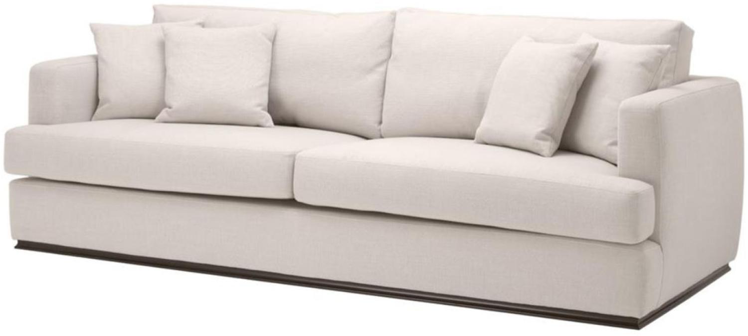 Casa Padrino Wohnzimmer Sofa Naturfarbig 234 x 103 x H. 86 cm Bild 1