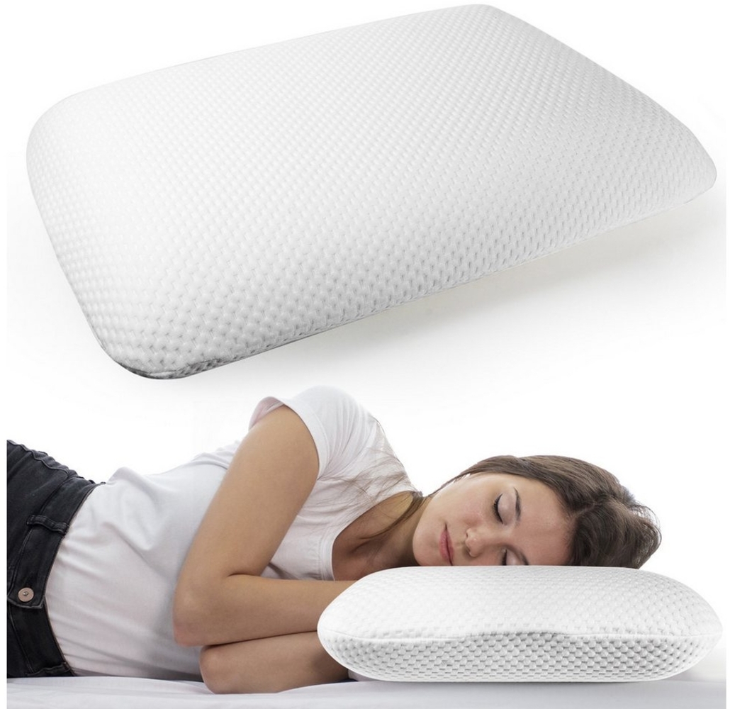 Esun Kopfkissen Kopfkissen Memory Foam Kissen, Orthopädisches Nackenstützkissen, Füllung: Rückstellschaum, Seitenschlafer Rückenschlafer Bauchschlafer, Set, für Seiten Rücken Bauchschläfer (70 x 40 x 12cm) Bild 1