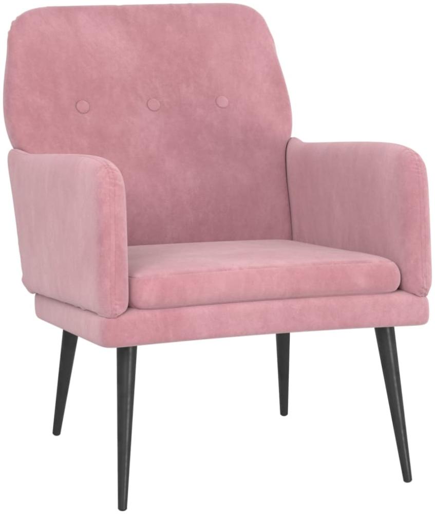 vidaXL Sessel Rosa 62x79x79 cm Samt 351407 Bild 1