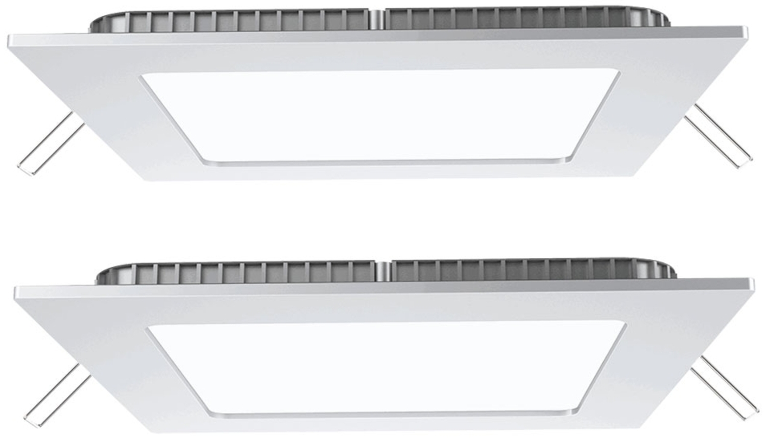 2er Set LED Einbaupanel, 1350 Lumen, Kaltweiß, L 16 cm Bild 1