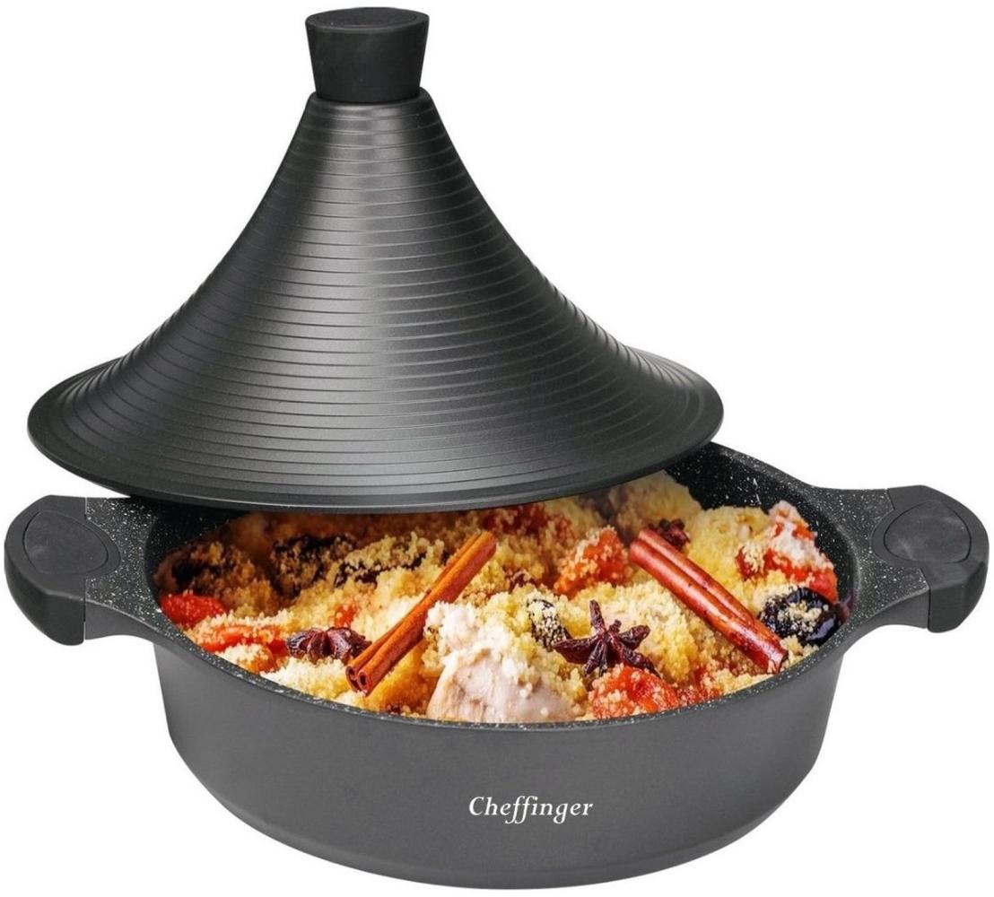 Tajines Tagine Topf Schmortopf Gartopf Dampfgarer Ø28cm Cheffinger CF-TAJ28 Bild 1