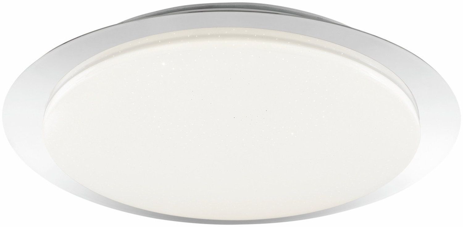 Brilliant LED Deckenleuchte Vittoria Ø 40 x 6,8 cm warmweiß-kaltweiß chrom-weiß Bild 1