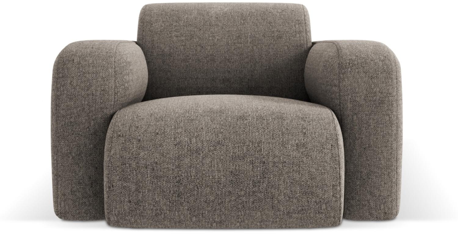 Micadoni Boucle Sessel Molino Chenille Grau Bild 1