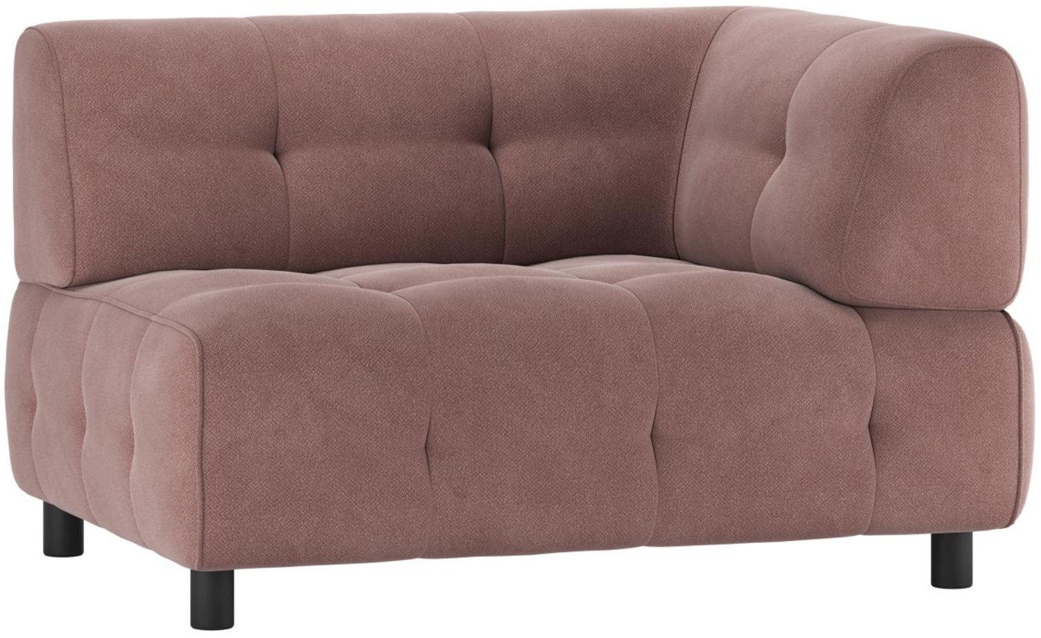 Modulsofa Louis aus gewebten Stoff Rechts, Rosa Bild 1