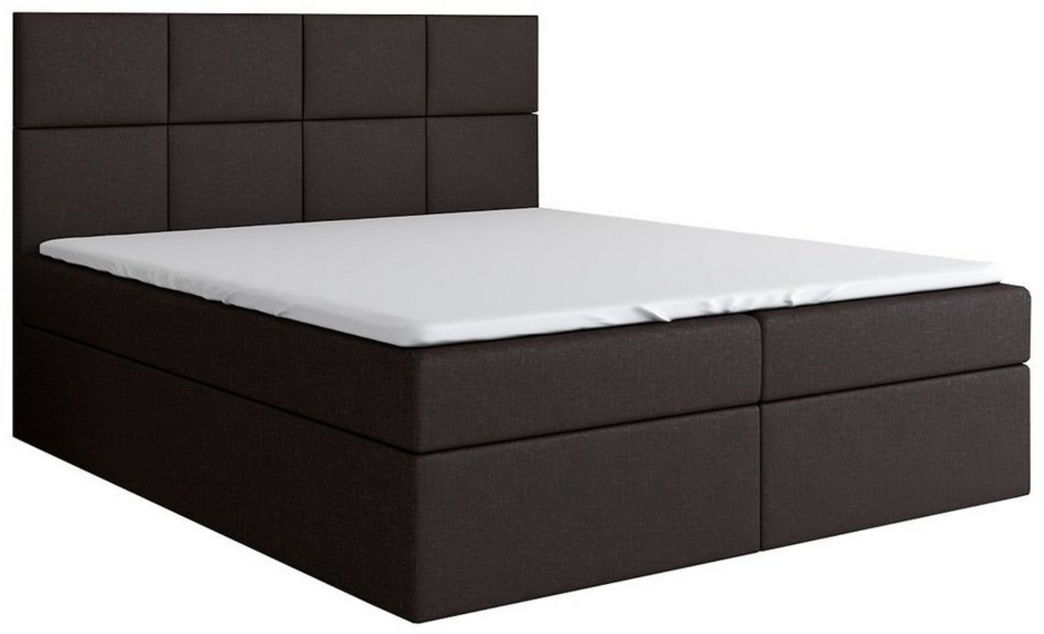 A&J MöbelLand GmbH Boxspringbett VAR mit 2 Bettkästen, Bonell-Matratze und Topper. (Boxspringbett mit Bettkasten und gepolstertem Kopfteil. Inclusiv Topper !, TOP ANGEBOT), Länge 208cm Höhe 106 cm Bild 1
