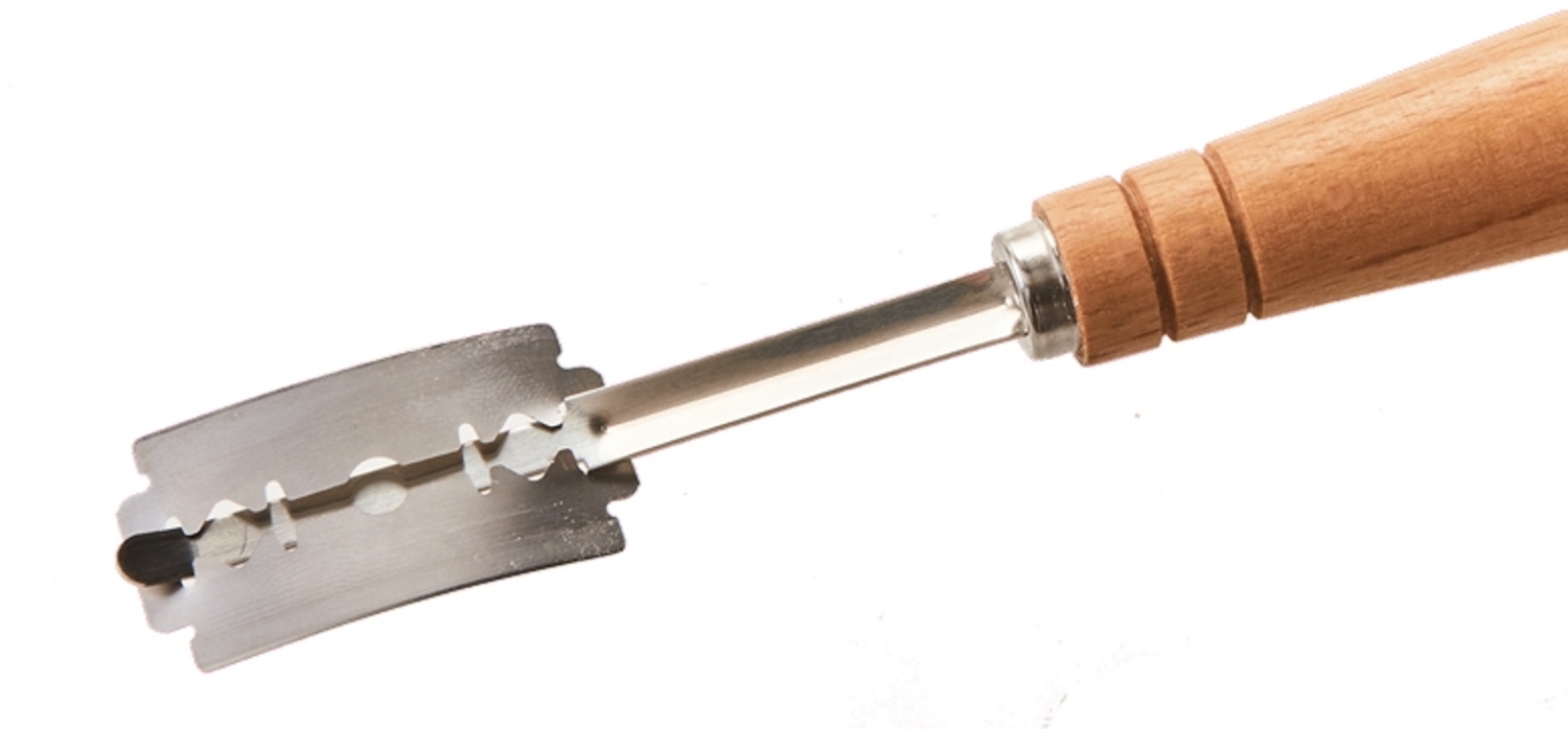 Birkmann Bäckermesser 19 cm mit Holzgriff aus Buche mit 5 Klingen aus Edelstahl Bild 1