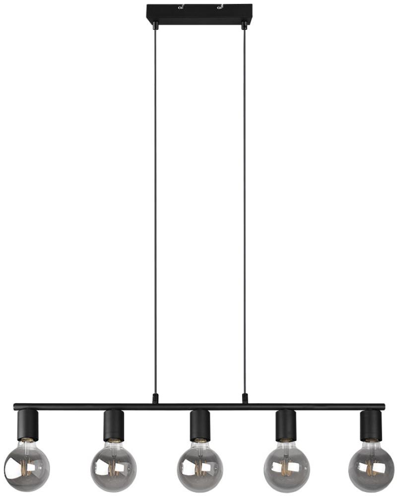 RGB LED Hängeleuchte, Höhenverstellbar, schwarz-matt, L 82cm Bild 1