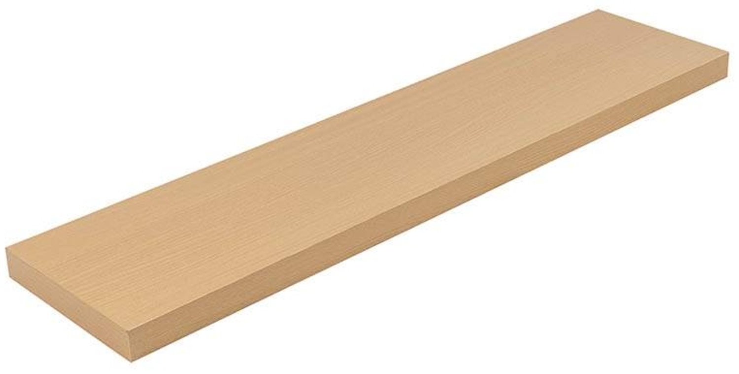 bhp Wandboard "Simple", 3,8cm, foliert, buche, inkl. Wandhalterung 100x23,5 cm Bild 1