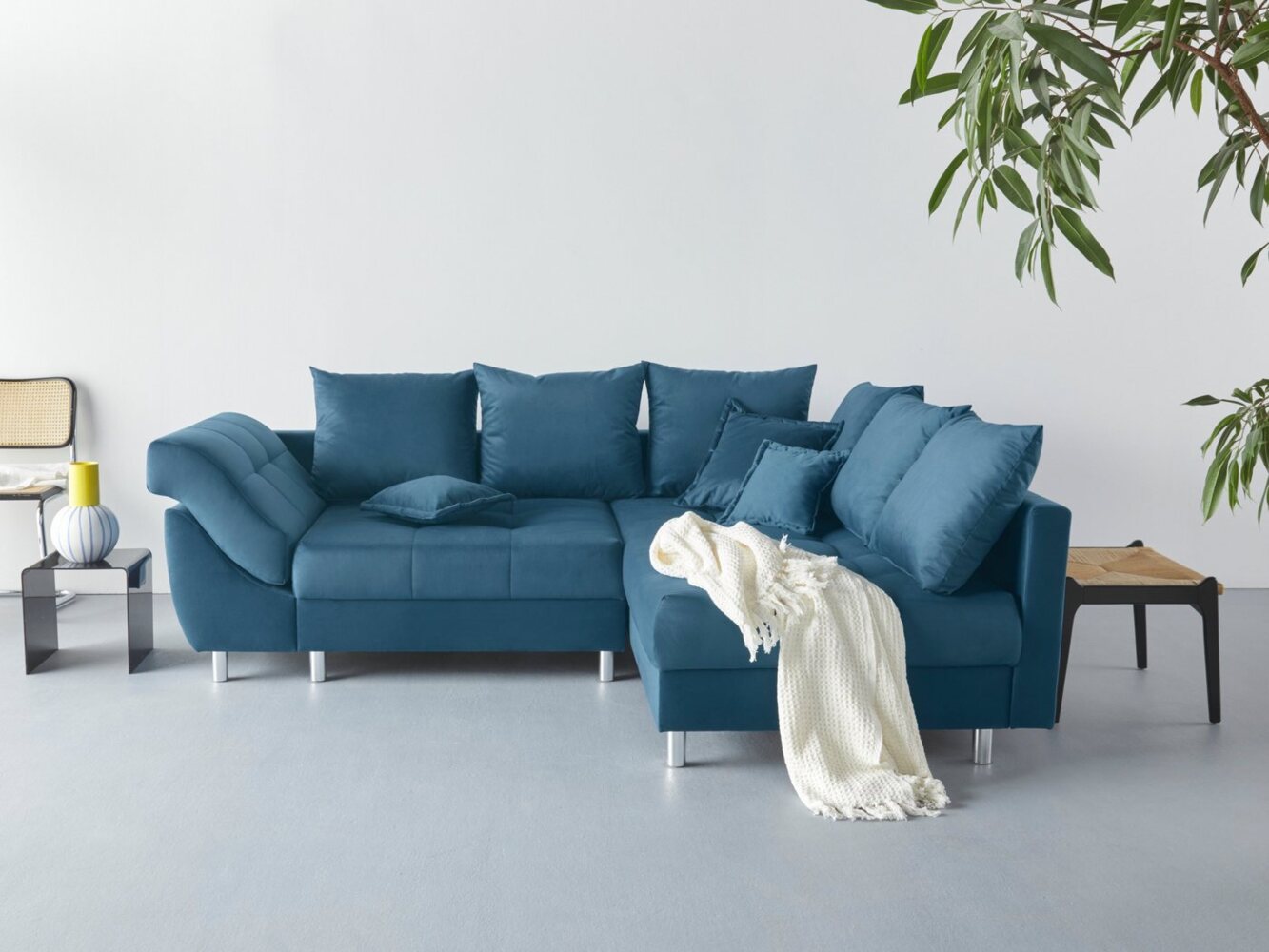 COLLECTION AB Ecksofa Innsbruck L-Form, inklusive Federkern, Recamiere links oder rechts montierbar Bild 1