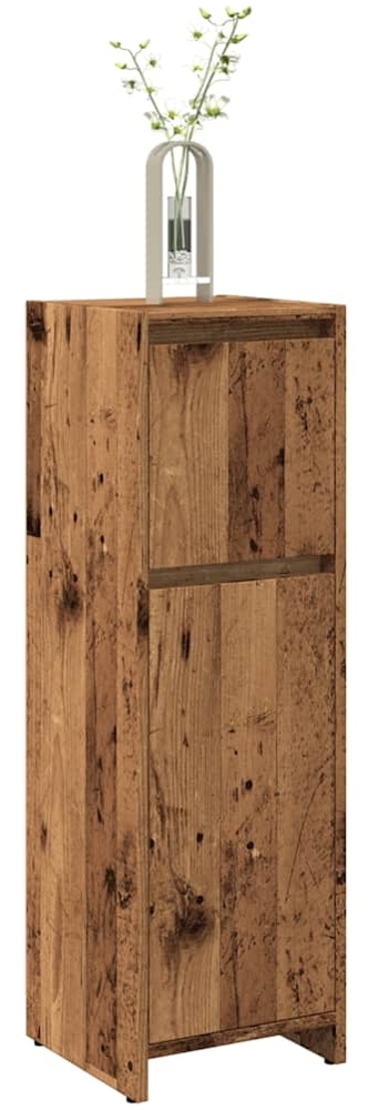 vidaXL Badschrank Altholz-Optik 30x30x95 cm Holzwerkstoff 856061 Bild 1