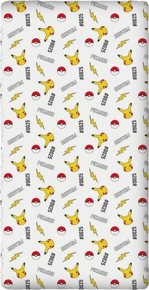 POKÉMON Spannbettlaken Pokemon Bettlaken 90x200x25cm Bild 1