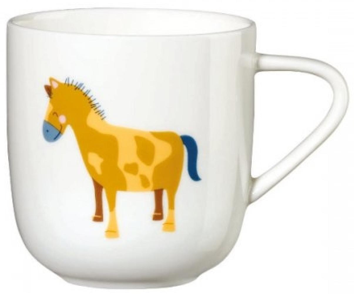 ASA Selection coppa kids Henkelbecher Western Horse Wiebke, Becher, Tasse, Teetasse, Fine Bone China, Weiß, 250 ml, 38065314 Bild 1