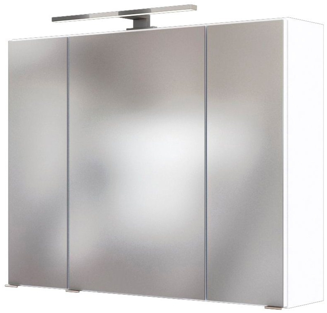 welltime Spiegelschrank Malibu Breite 80 cm, mit Spiegeltüren und Türendämpfern Bild 1