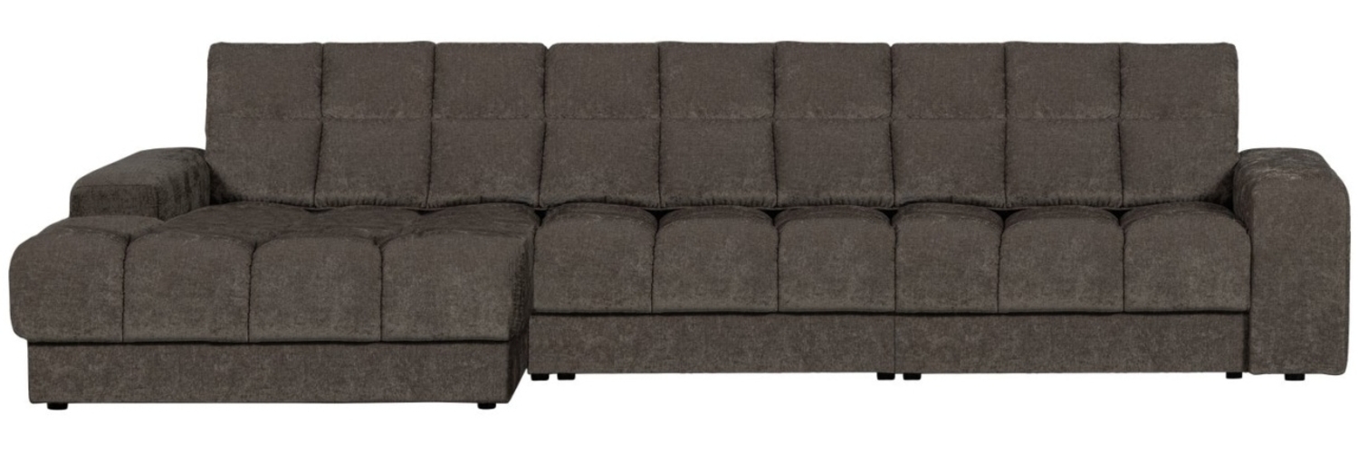 Chaiselongue Date aus Webstoff Links, Grau Bild 1