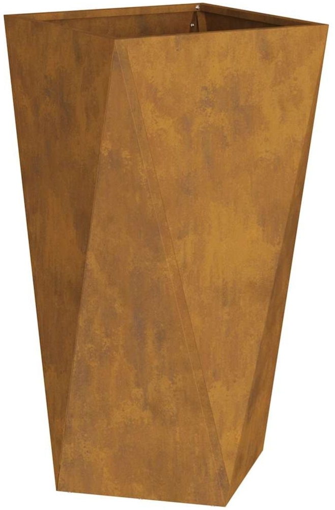 vidaXL Pflanzkübel 2 pcs Rostig 40 x 40 x 75 cm Wetterfeststahl 883793 Bild 1