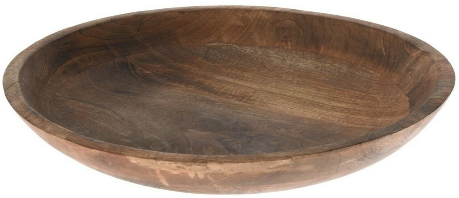 Meinposten Dekoschale Holzschale Mango Holz Schale Dekoschale Brotschale Mangoholz Ø 38 cm (1 St), aus Mangoholz Bild 1