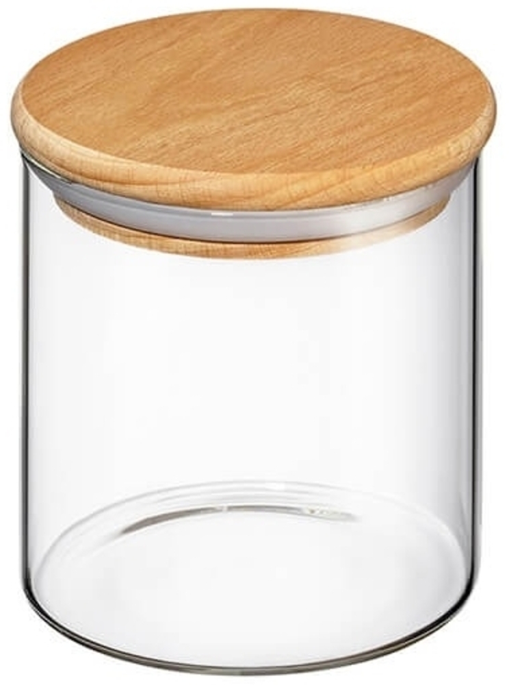 Vorratsglas mit Holzdeckel 600 ml Bild 1