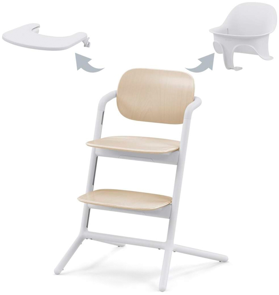 Cybex Lemo 3-in-1 Kinderstuhl Sand White Braun sand Bild 1