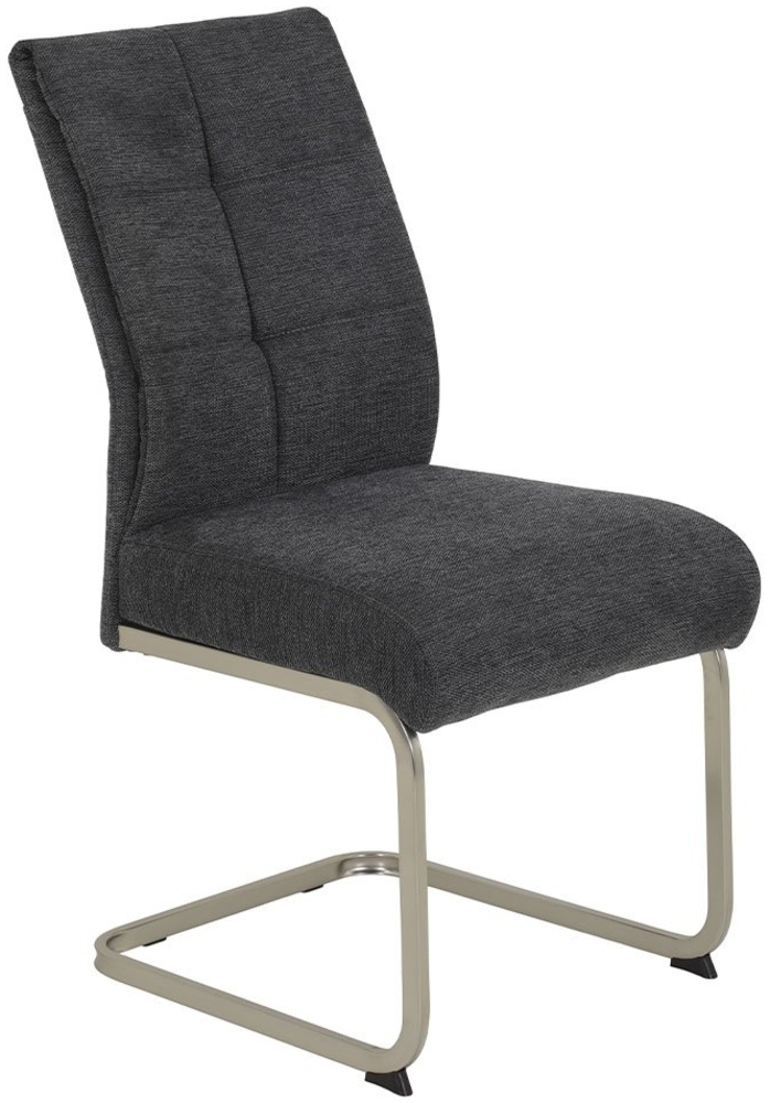 Schwingstuhl Ina XL / INES S XL, Mikrofaser, Anthrazit, 50 x 99 x 66 cm Bild 1