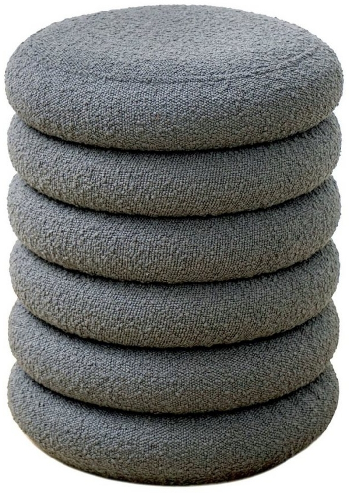 SVITA Stauraumhocker BLOSSOM XS, Pouf, Mit Stauraum, Bouclé-Bezug, Bequeme Polsterung, Modern Bild 1