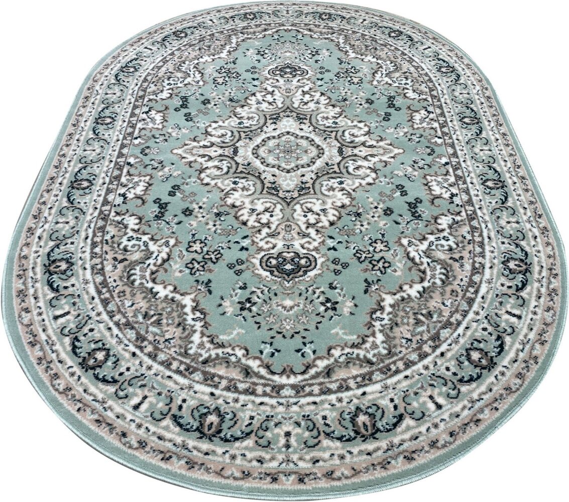 Home affaire Teppich Oriental, Made in Belgium, oval, Höhe: 7 mm, Orient-Optik, mit Bordüre, Kurzflor, pflegeleicht, elegant Bild 1