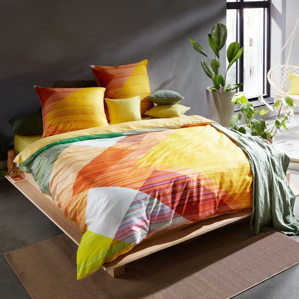 Traumschlaf Mako-Satin Bettwäsche Wellingborough sweet mango|135x200 cm + 80x80 cm Bild 1