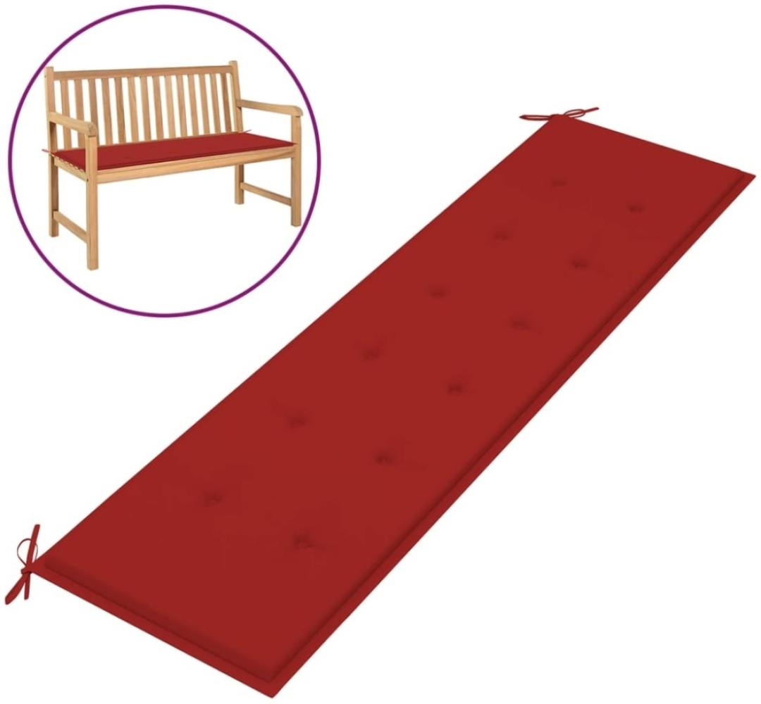 vidaXL Gartenbank-Auflage Rot 180x50x3 cm Oxford-Gewebe 43212 Bild 1
