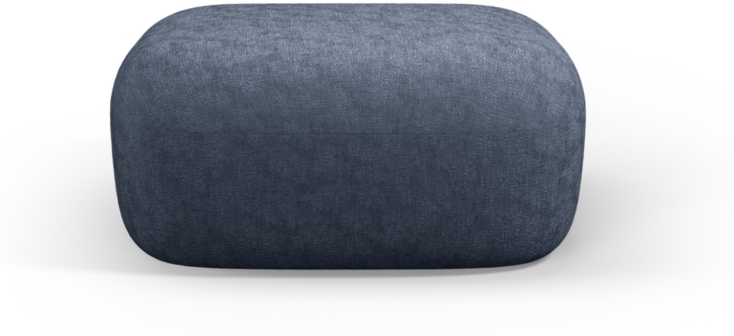 Micadoni Hocker Jenny Chenille Dunkelblau Bild 1