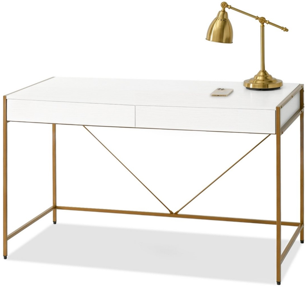 Compleo Schreibtisch mit 2 Schubladen, Breite: 123 cm, Modern design Bild 1