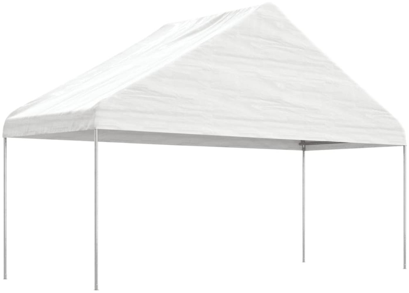 vidaXL Pavillon mit Dach Weiß 5,88x2,23x3,75 m Polyethylen 362639 Bild 1