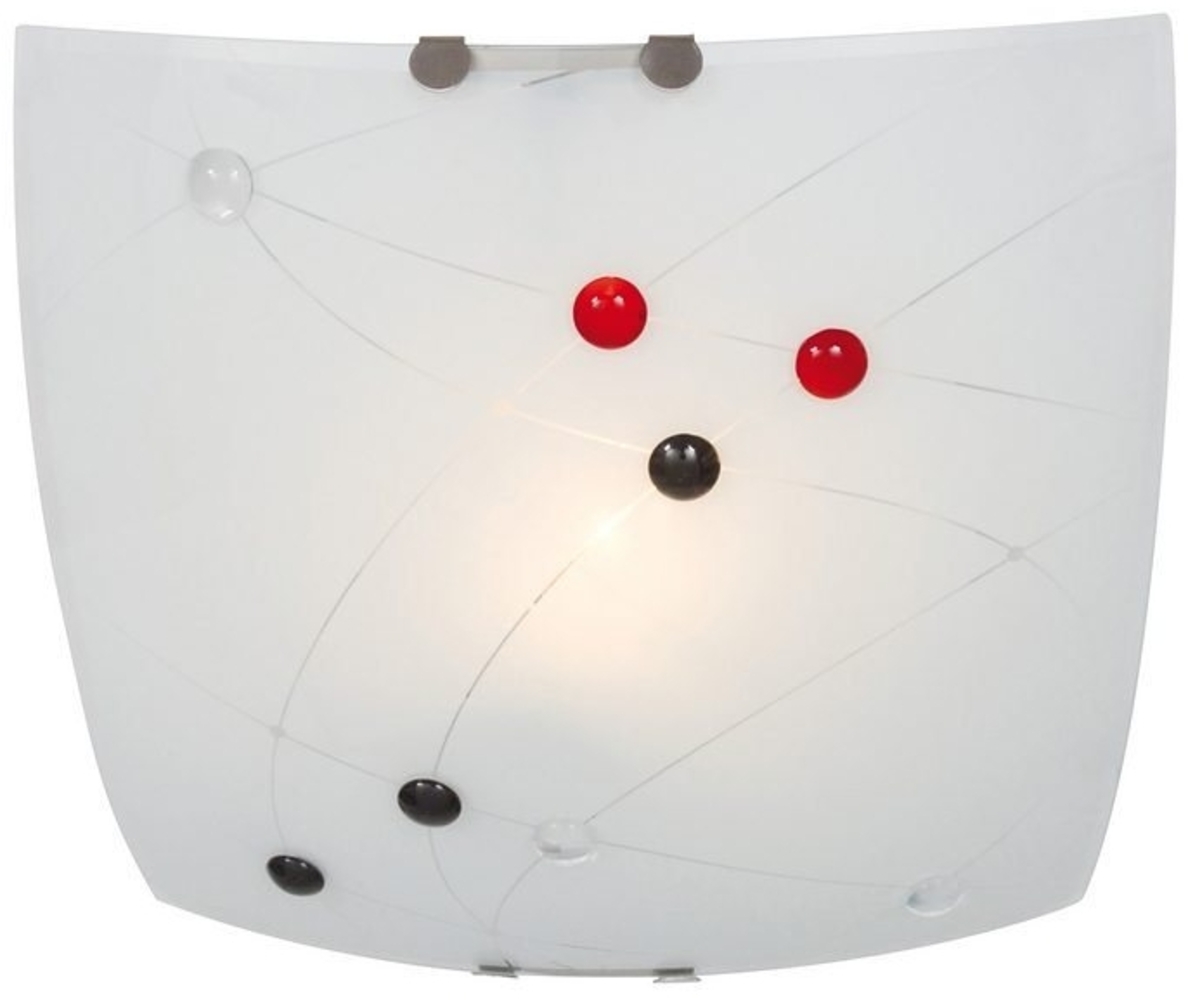 näve Deckenleuchte Velora, ohne Leuchtmittel, Deckenleucht,E27 Leuchtmittel tauschbar, weiß mit bunten Glassteinen Bild 1