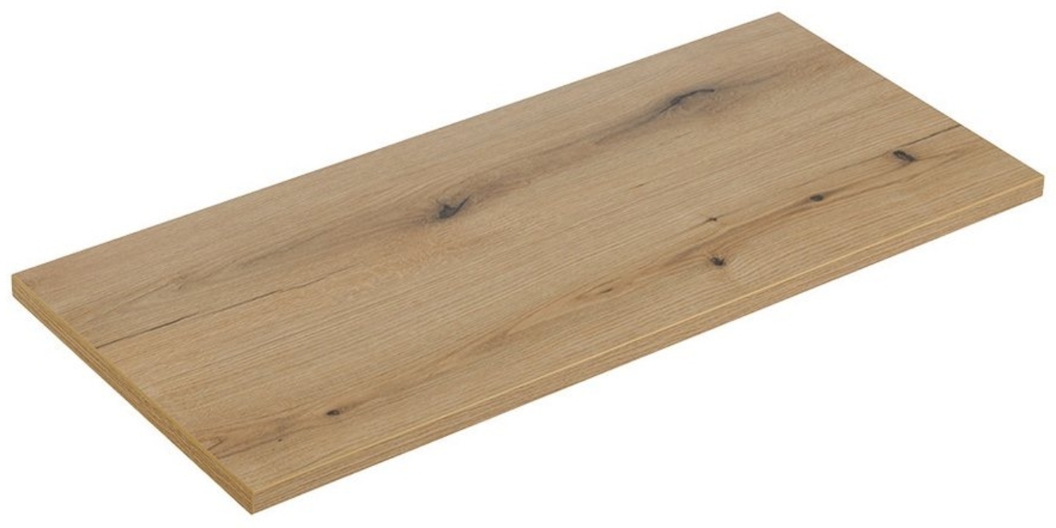 Waschtischplatte 100 cm, Eiche, NEWPORT-56-OAK Bild 1