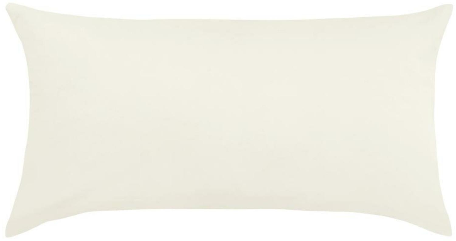 Traumschlaf Uni Mako-Satin Kissenbezüge|40x60 cm| creme Bild 1