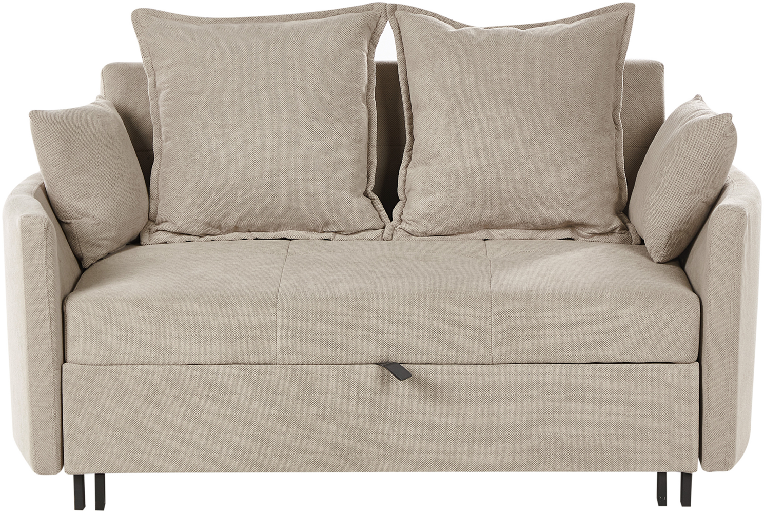 2-Sitzer Schlafsofa Stoff taupe HOVIN Bild 1