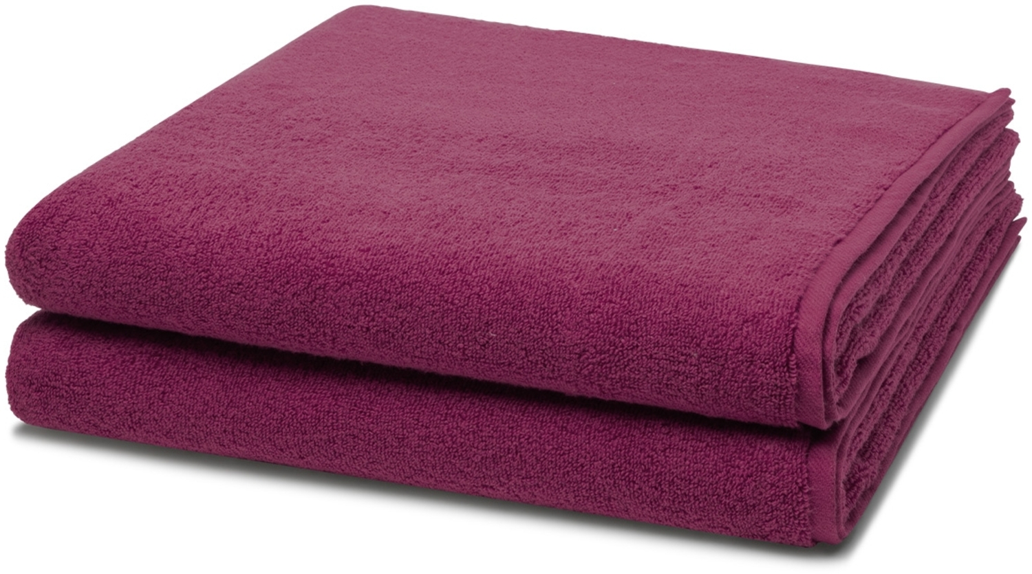 Ross Sensual Skin 2 tlg. Frottier-Set - 2 X Duschtuch (75 X 140cm) - 500 g/m2 - Fuchsia Bild 1