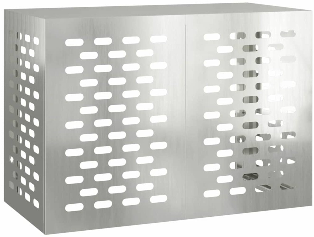 vidaXL Klimaanlagenabdeckung Silber 100 x 50 x 70 cm Verzinkter Stahl 865902 Bild 1