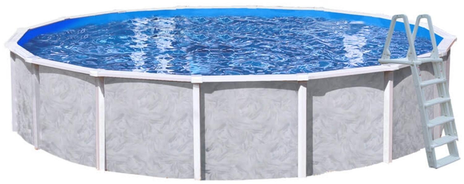 Interline Summer Holz Schwimmbad Diana Set 2 | Blau | 550x550x132 cm | Inkl. Winterabdeckung Bild 1