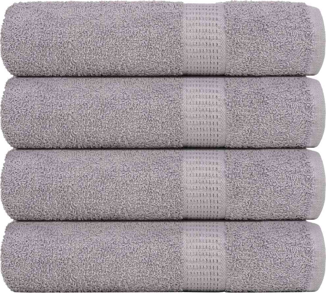 Duschtücher 4 Stk. Grau 70x140 cm 360 g/m² 100% Baumwolle 136834 Bild 1