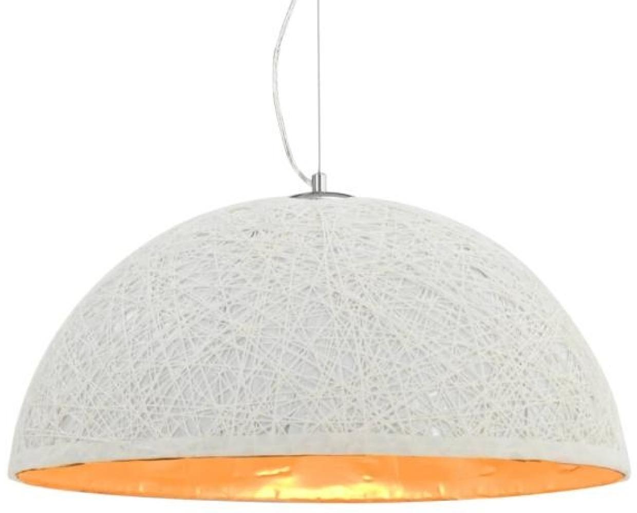 vidaXL Pendelleuchte Weiß und Golden Ø50 cm E27 50936 Bild 1