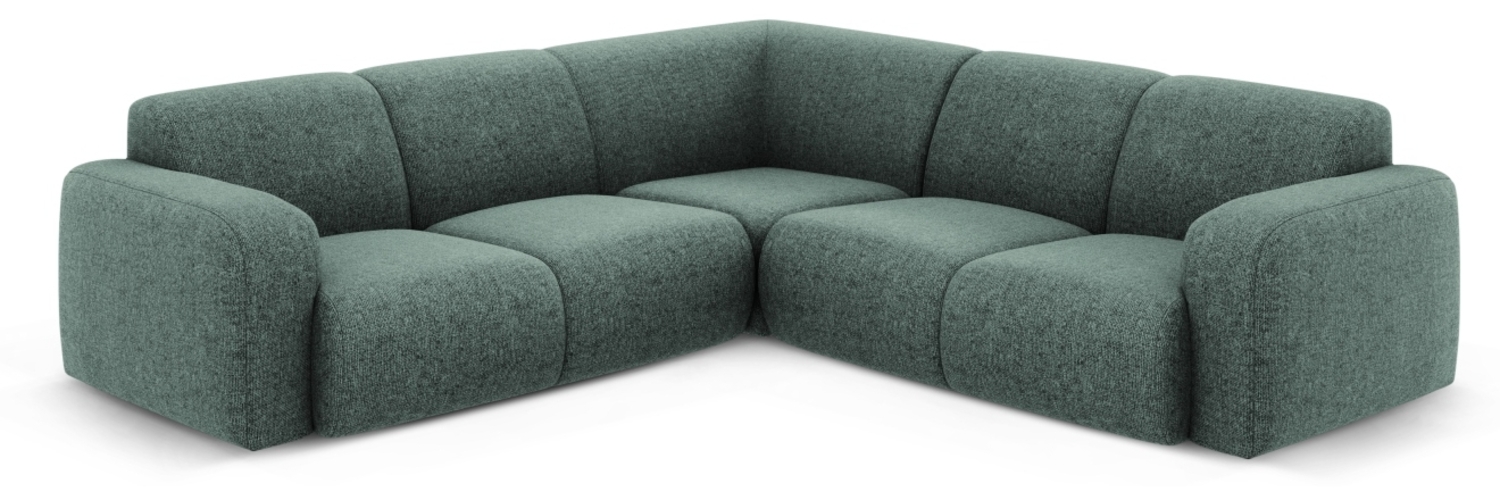 Micadoni Ecksofa Molino 5-Sitzer Chenille Petrol Bild 1