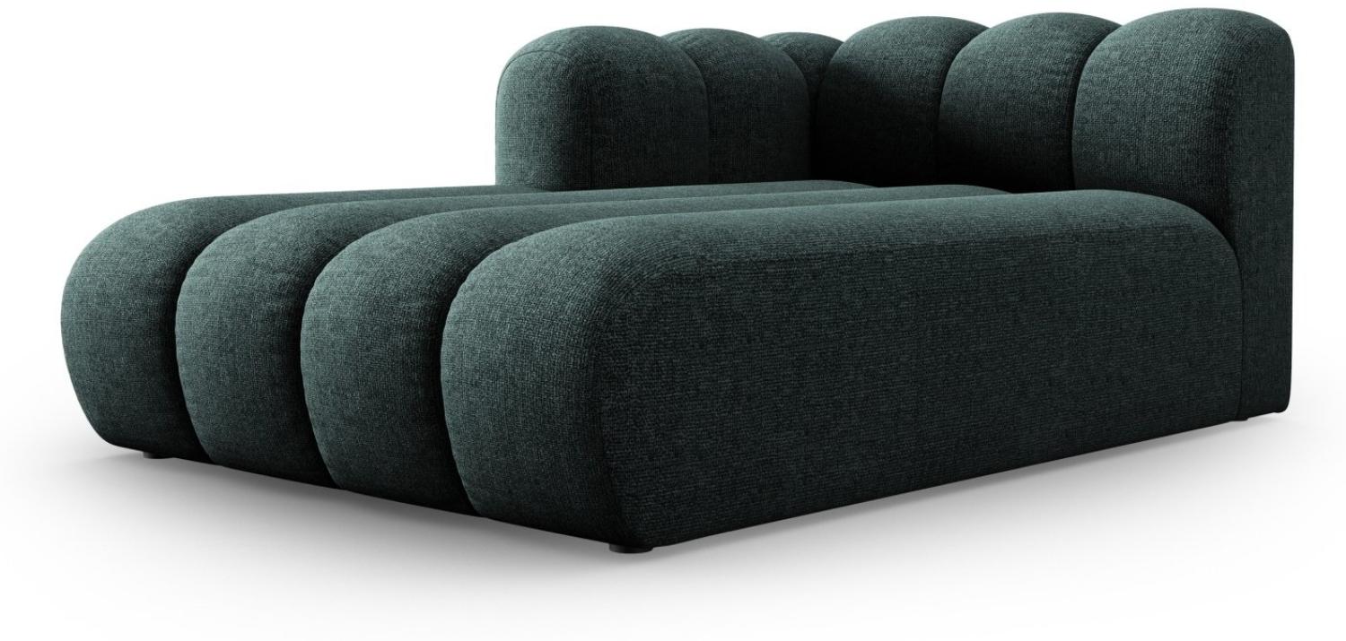 Micadoni Chaise Longue Lupine 2-Sitzer Links Chenille Petrol Bild 1