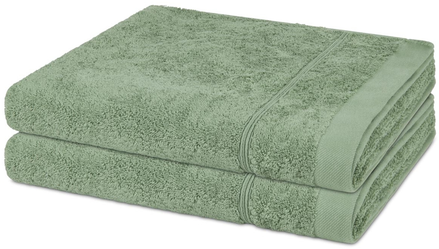 Ross Rubin 2 tlg. Frottier-Set - 2 X Duschtuch (70 X 140cm) - 480 - Piniengrün Bild 1